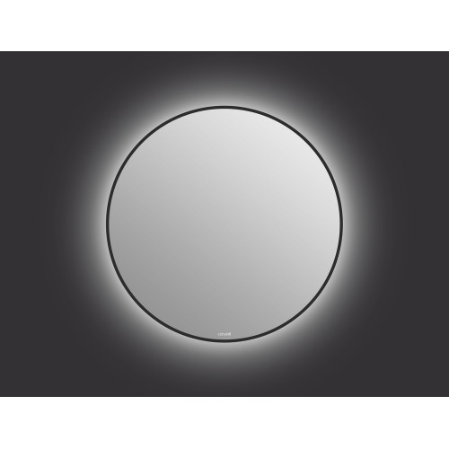 Зеркало ECLIPSE smart 80x80 в черной рамке