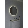 Зеркало ECLIPSE smart 80x80 в черной рамке