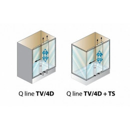 Kolpa San Душевая дверь в нишу Q-line TV/4D 170