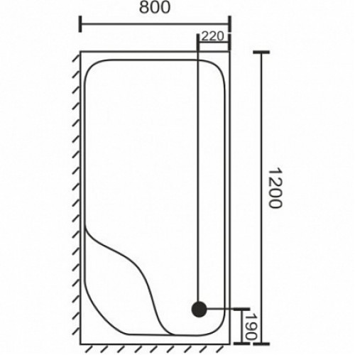 Royal Bath Душевой поддон RB 8120BP L