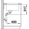 Кухонная мойка Blanco Subline 430/270-U, серый бежевый