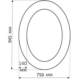 Misty Зеркало для ванной Аврора O.1021.BA.ZA col 131