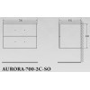 BelBagno Тумба с раковиной AURORA 700 Pietra Grigio