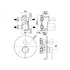Смеситель для душа Paffoni Light LIG018HG золото