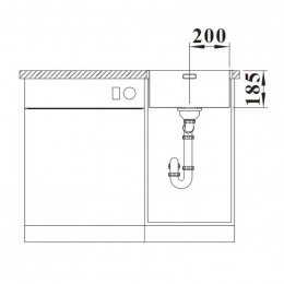 Мойка кухонная Blanco Solis 400-IF/A 526119 хром