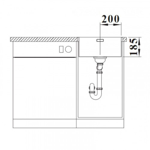 Мойка кухонная Blanco Solis 400-IF/A 526119 хром