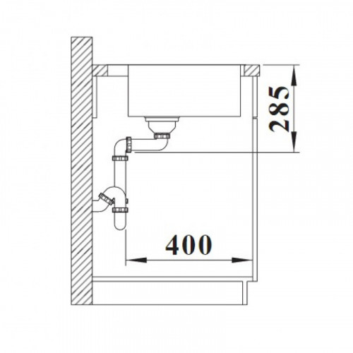 Мойка кухонная Blanco Solis 400-IF/A 526119 хром