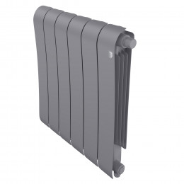 Радиатор биметаллический Royal Thermo Infinity 500 Silver Satin VR80 6 секций, нижнее подключение