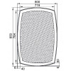 Зеркало Aquanet Тоскана 7085 с LED подсветкой 700х850x32 мм инфракрасный выключатель