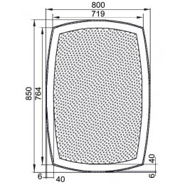 Зеркало Aquanet Тоскана 7085 с LED подсветкой 700х850x32 мм инфракрасный выключатель