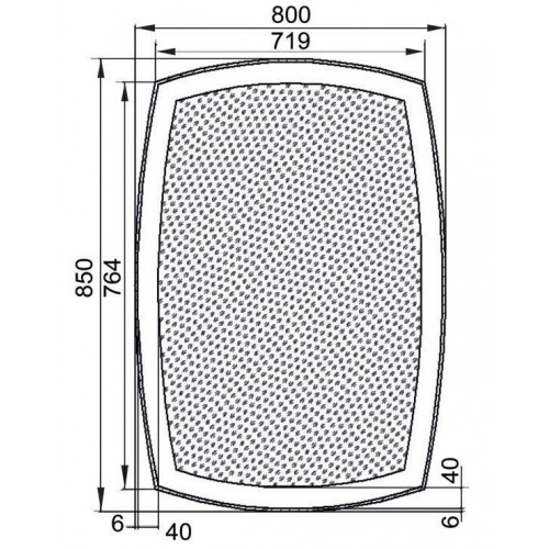 Зеркало Aquanet Тоскана 7085 с LED подсветкой 700х850x32 мм инфракрасный выключатель