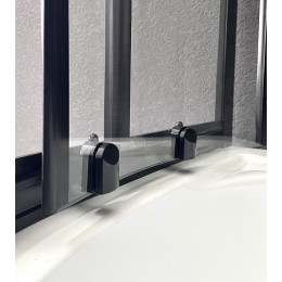 Royal Bath Душевой уголок RB 8120BK-T-BL 120х80х200 L