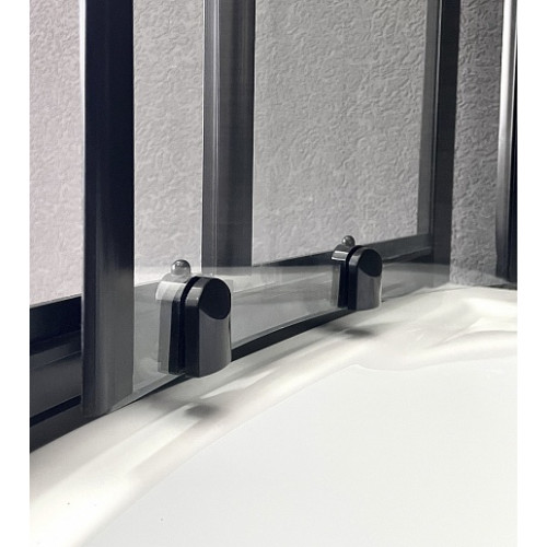 Royal Bath Душевой уголок RB 8120BK-T-BL 120х80х200 L