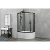 Royal Bath Душевой уголок RB 8120BK-T-BL 120х80х200 L