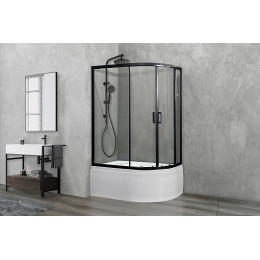 Royal Bath Душевой уголок RB 8120BK-T-BL 120х80х200 L