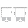 Roltechnik Душевая стенка "CDB 900" transparent