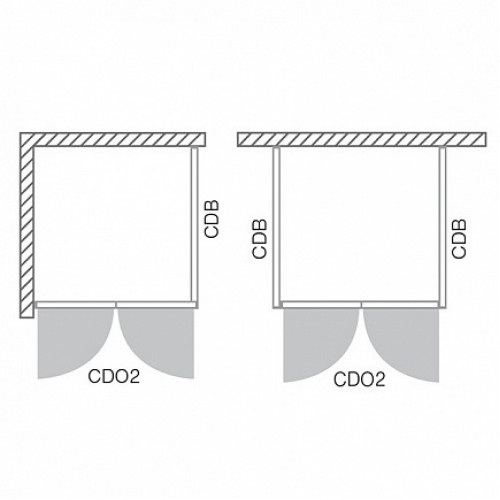 Roltechnik Душевая стенка "CDB 900" transparent