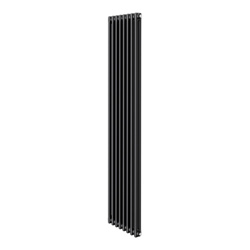 Трубчатый дизайн-радиатор Royal Thermo Insignia C2180 8 секций, черный, боковое подключение