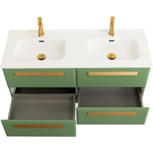 BelBagno Мебель для ванной Eco Cer-N 120 с 4 ящиками фисташковый софт CZR-8095-120-2 ручки сатиновое золото