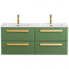 BelBagno Мебель для ванной Eco Cer-N 120 с 4 ящиками фисташковый софт CZR-8095-120-2 ручки сатиновое золото