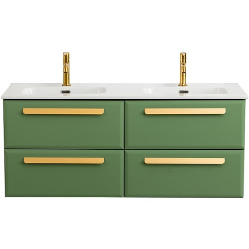 BelBagno Мебель для ванной Eco Cer-N 120 с 4 ящиками фисташковый софт CZR-8095-120-2 ручки сатиновое золото