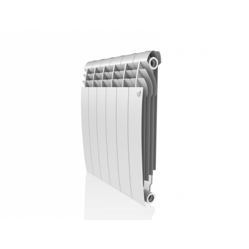 Радиатор биметаллический Royal Thermo BiLiner 500 Bianco Traffico 6 секций, боковое подключение