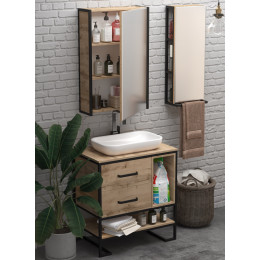 Зеркало-шкаф 1Marka Grunge Loft 60П 1д