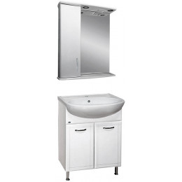 Misty Мебель для ванной Уют 60 L прямая белая
