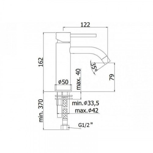 Смеситель для раковины Paffoni Light LIG071ROSE розовое золото