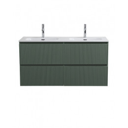 BelBagno Тумба с раковиной Uno 120 с 2 чашами подвесная Еловый матовый с раковиной CZR-8073-120-2