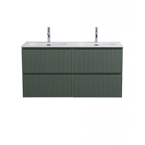 BelBagno Тумба с раковиной Uno 120 с 2 чашами подвесная Еловый матовый с раковиной CZR-8073-120-2