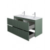 BelBagno Тумба с раковиной Uno 120 с 2 чашами подвесная Еловый матовый с раковиной CZR-8073-120-2