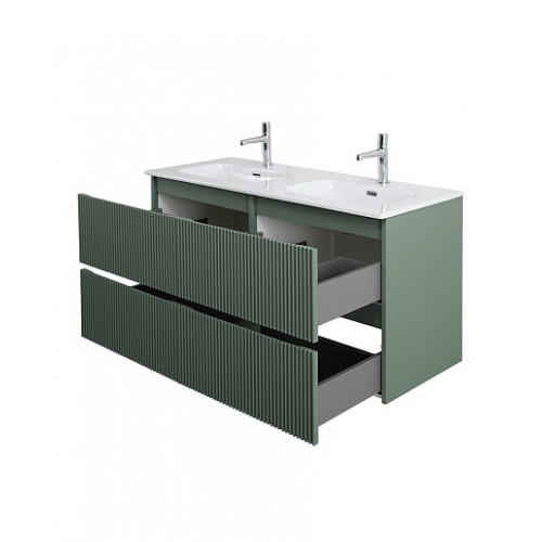 BelBagno Тумба с раковиной Uno 120 с 2 чашами подвесная Еловый матовый с раковиной CZR-8073-120-2