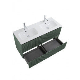 BelBagno Тумба с раковиной Uno 120 с 2 чашами подвесная Еловый матовый с раковиной CZR-8073-120-2