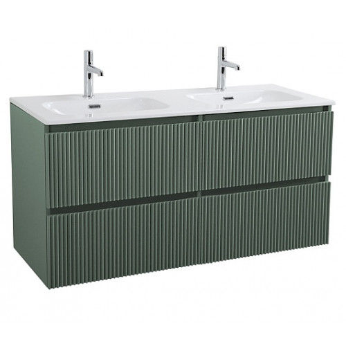 BelBagno Тумба с раковиной Uno 120 с 2 чашами подвесная Еловый матовый с раковиной CZR-8073-120-2