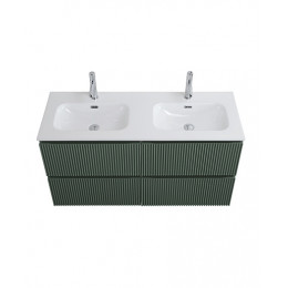 BelBagno Тумба с раковиной Uno 120 с 2 чашами подвесная Еловый матовый с раковиной CZR-8073-120-2