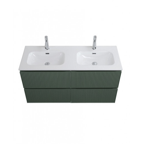 BelBagno Тумба с раковиной Uno 120 с 2 чашами подвесная Еловый матовый с раковиной CZR-8073-120-2