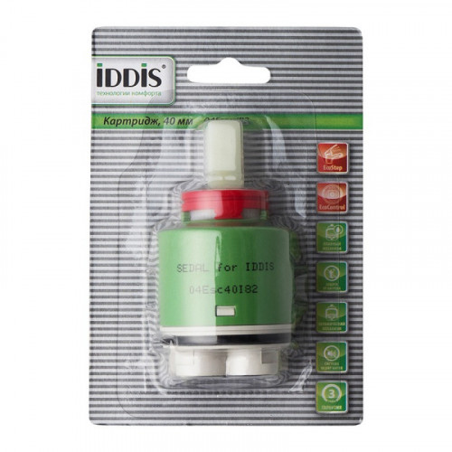 Картридж для смесителя Iddis 04ESC40i82 40 мм EcoStop, EcoControl керамика