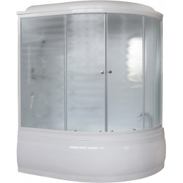 Royal Bath Душевая кабина ALP RB 150ALP-C-L 150x100 L с г/м стекло матовое профиль белый