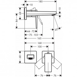Смеситель Hansgrohe Metropol 32525000 для раковины