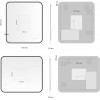 Aquanet Зеркало Контур 80x70 Led TX с подсветкой и антизапотеванием черное