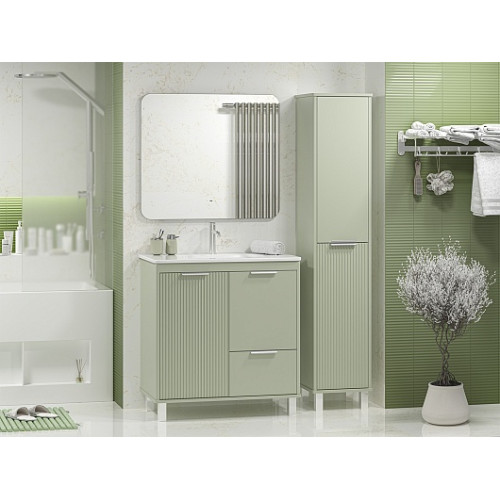 Brevita Тумба с раковиной Risacca Pistachio 80 фисташковый