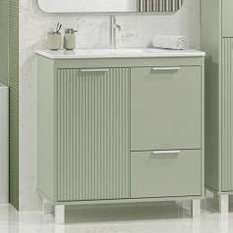Brevita Тумба с раковиной Risacca Pistachio 80 фисташковый