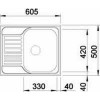 Мойка Blanco Tipo 45 S mini 516525 сталь "декор"