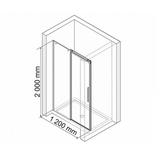 WasserKRAFT Душевая дверь Dinkel 58R05