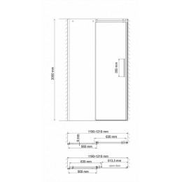 WasserKRAFT Душевая дверь Dinkel 58R05