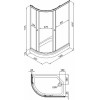 Triton  Душевой уголок Риф А 120x80 R