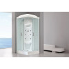 Royal Bath Душевая кабина HP RB 80HP7-WC 80x80 с г/м стекло матовое профиль белый