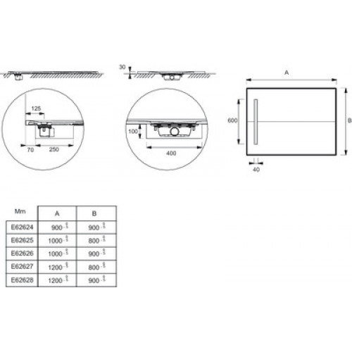 Jacob Delafon Поддон для душа Surface E62627-SS2 120х90 см