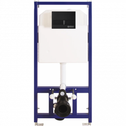Инсталляция для унитаза Berges Novum 040215 с клавишей L5 Soft Touch черный